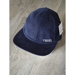 New VUORI Unisex Peformance Cord Hat Navy Blue Baseball Cap Cotton *NWT*